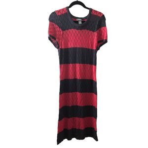 Neiman Marcus Striped Knit Dress Sz L